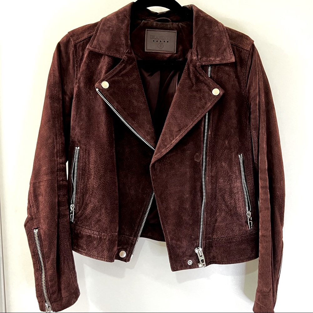 Blank NYC Suede Maroon Jacket